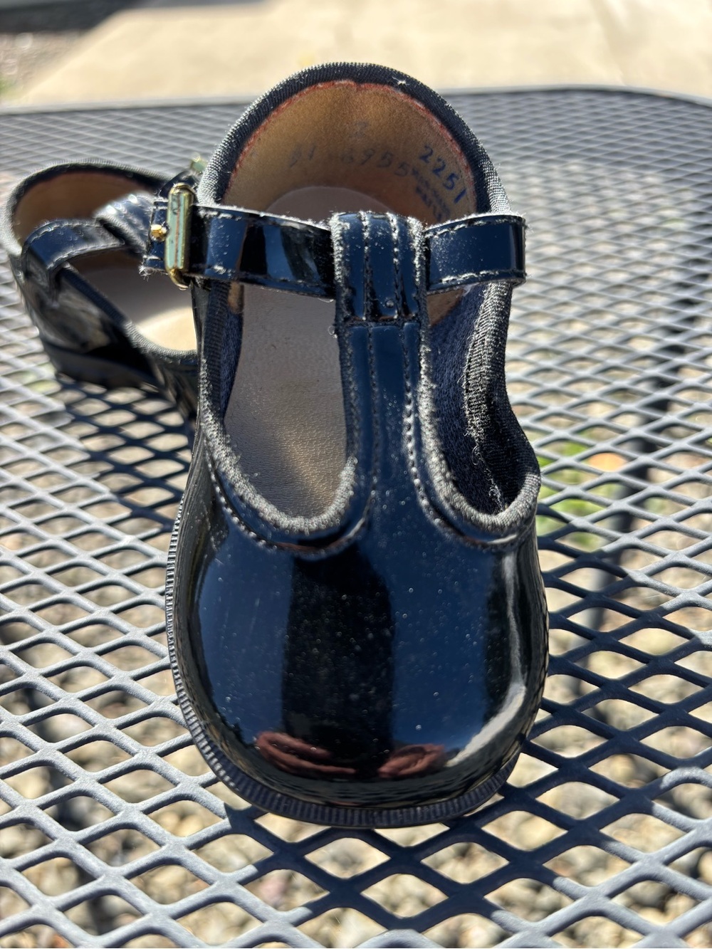Vintage 70’s T strap Toddler Black Patent Mary Jane Dress Shoes